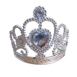 Coroa de Princesa Acessório Tiara para Fantasia Festa de Aniversário Carnaval Dia das Crianças