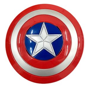 Escudo Capitão América Acessório Fantasia Super Herói Brinquedo Vingadores Festa Dia das Crianças Aniversário