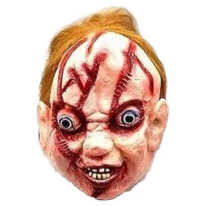 Máscara Chucky em Latex Boneco Assassino Festa Halloween Noites do Terror Zumbi Sexta Feira 13 Dia das Bruxas
