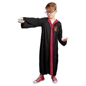 Fantasia Harry Potter Especial Infantil Bruxo Grifinória Escola Hogwarts Feitiçaria Festa Carnaval Halloween Dia das Bruxas