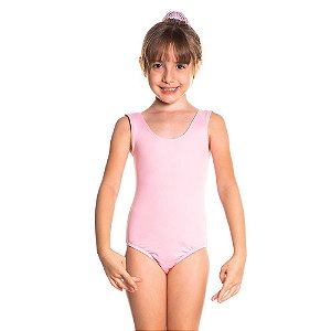 Collant Regata Infantil Body de Helanca Lycra para Ballet Jazz Ginástica Olímpica Dança Bailarina Ginasta