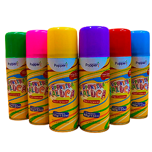 Lança Serpentina Spray Teia Artificial Aerosol Baile de Carnaval de Rua Bloquinho Festa a Fantasia Confete