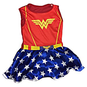 Fantasia Mulher Maravilha Supergirl Infantil Vestido Super Homem Cosplay Superman Super Herói Feminina Personagem de Heroína Festa Carnaval Dia das Crianças Presente de Aniversário Menina