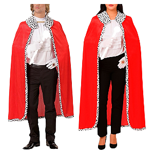 Capa de Rei Rainha Adulto Cosplay Fantasia Imperador Imperatriz Realeza Traje Manto Príncipe Encantado Princesa Festa de Aniversário Debutante Carnaval Bloquinho
