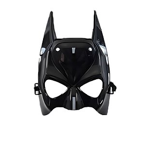 Máscara Batman Meio Rosto Acessório Fantasia Super Herói Liga da Justiça Homem Morcego Festa Carnaval Dia das Crianças Presente de Aniversário Menino