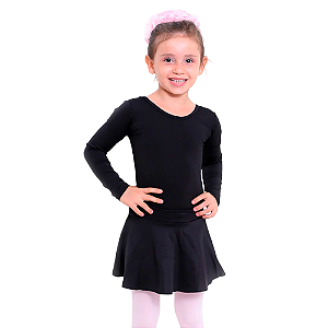 Saia de Ballet Infantil em Helanca Saia Bailarina Fechada Com Cós Dançarina Balé