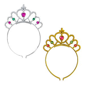 Arco Tiara Coroa de Princesa Acessório Arquinho para Fantasia Rainha Festa de Aniversário Carnaval Dia das Crianças