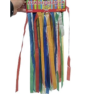 Varal Plástico Colorido Enfeite Fitas Franja Decoração de Teto Festa Junina Carnaval Aniversário Natal Copa do Mundo