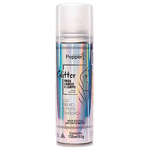 Spray de Glitter Holográfico Cabelo Corpo Purpurina Removivel Brilho Roupa Body Iluminador Corporal Glow Hair Make Carnaval Maquiagem