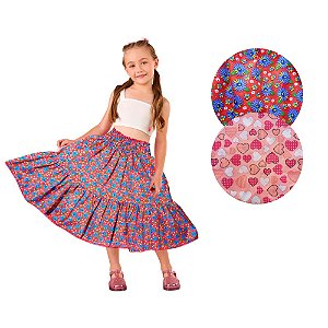 Saia de Carimbó Rodada Infantil Dança de Roda Festa Típica Gaúcha Tradicional Brasileira Festa Junina Arraiá Caipira