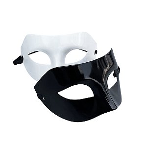 Máscara Veneziana Festa de Gala Baile de Máscaras Básica Lisa Adulto Acessório Cosplay Don Juan Carnaval Halloween