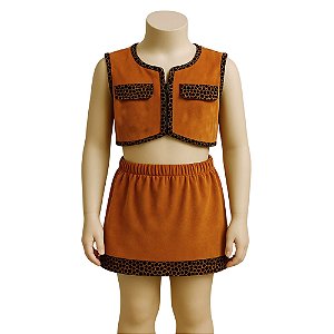 Conjunto Country Infantil Feminino Cowgirl Festa Peao Boiadeira Vaqueira Rodeio Festa Junina São João Arraiá Caipira