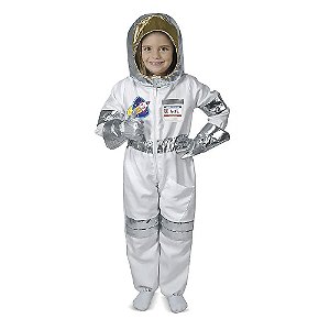 Fantasia Astronauta Infantil Macacão Espacial Unissex Spaceman Uniforme Profissões Festa de Aniversario Espaço Galáxias Bloquinho Carnaval