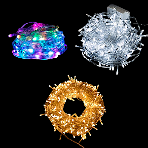 Pisca Pisca de Led Cordão de Luzes Fio de Luz de Natal Decoração Enfeite Ano Novo Reveillon Festa Noite Natalina