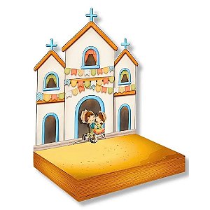 Enfeite de Mesa Festa Junina Base para Doces Decoração São João Suporte Docinhos Arraiá Caipira