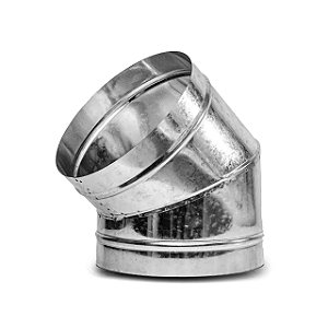 Curva para Chaminé 45 Graus Galvanizado