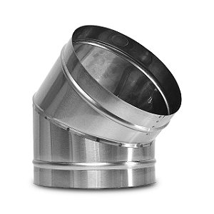 Curva para Chaminé 45 Graus em aço inox 430