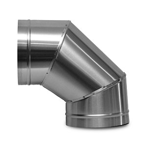 Curva para Chaminé 90 Graus em aço inox 304