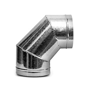 Curva para Chaminé 90 Graus Galvanizado