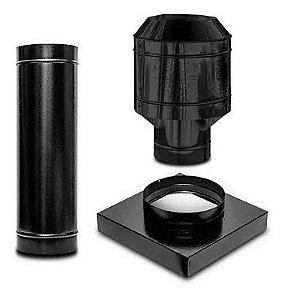 Chaminé Para Churrasqueira de Alvenaria com Pintura Eletrostática