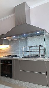 Kit copleto coifa 2 metros aço inox 430