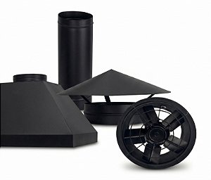 Coifa Galvanizada com Pintura Epóxi Preta