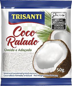 COCO RALADO UMIDO E ADOCADO - TRISANTI - 50G