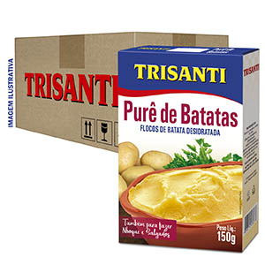 PURE DE BATATA - TRISANTI - 150G  - ( CX - 12 UNIDADES )