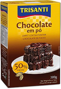 CHOCOLATE EM PO 50% DE CACAU - TRISANTI - 200G