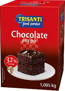 CHOCOLATE EM PO 32% DE CACAU - TRISANTI FOOD SERVICE - 1,005KG