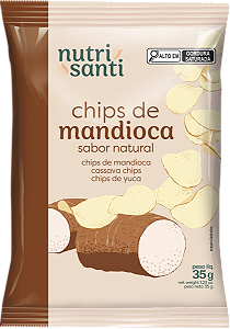 Chips de Mandioca - Natural - 35G - ( CX - 10 UNIDADES )