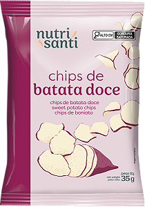 Chips de Batata Doce - Natural - 35G - ( CX - 10 UNIDADES )