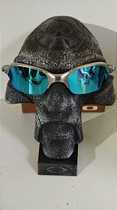OCULOS ROMEU 2 ARMAÇÃO METAL LENTES E KIT AZUL BEBE