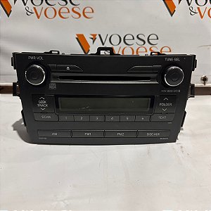 RÁDIO TOYOTA COROLLA XEI 2012 ORIGINAL