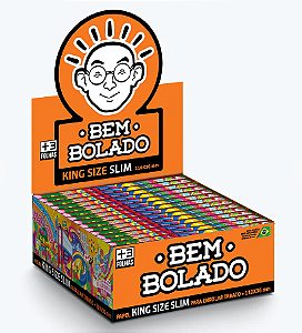 Seda Bem Bolado Pop King Size Slim Caixa com 50 Livretos