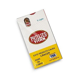 Charuto Phillies Titan - Cartela com 5