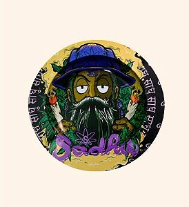 Cinzeiro de Metal Redondo Sadhu - Folhas Green CMS-019
