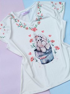 Blusa Shih Tzu No Balde
