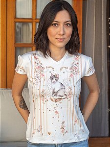 Blusa Gatinho Malhado