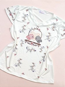 Blusa Casal de Passarinhos