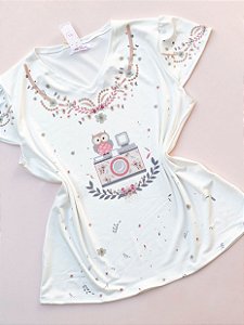 Blusa Coruja Fotógrafa