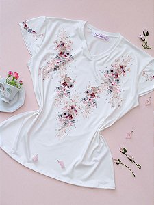 Blusa Flores Aquarela