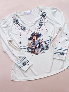 Blusa Gateira Manga Longa