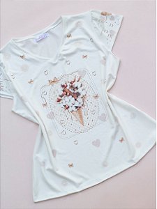 Blusa Sorvete de Flores