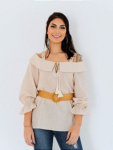 Blusa Bata Gola Vazada
