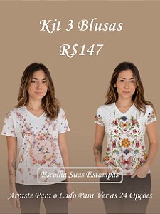 Kit 3 Blusas