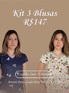 Kit 3 Blusas