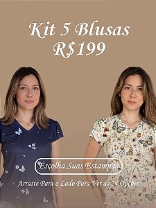Kit 5 Blusas