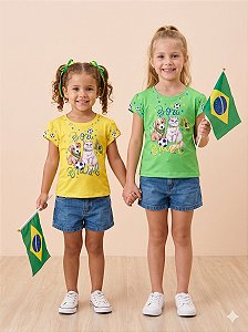 Blusa Infantil Bora Brasil