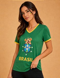 Blusa Brasil Caramelo
